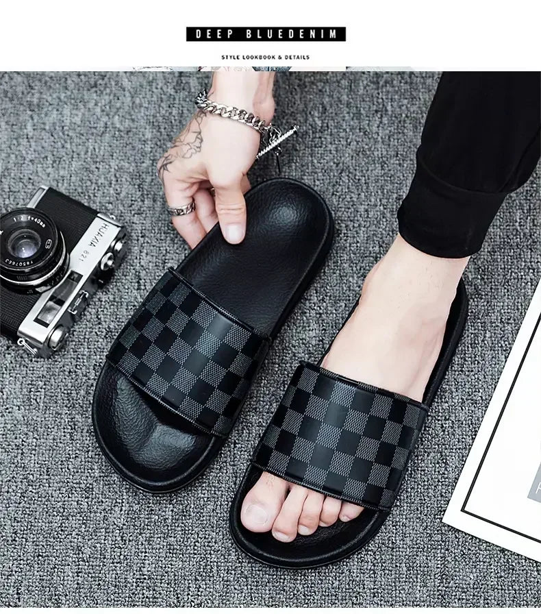 Beach Sandals Stylish Casual Men's Shoes Light Outdoor Breathable Wading Slippers Bathroom Family Men Chaussures Homme Luxe