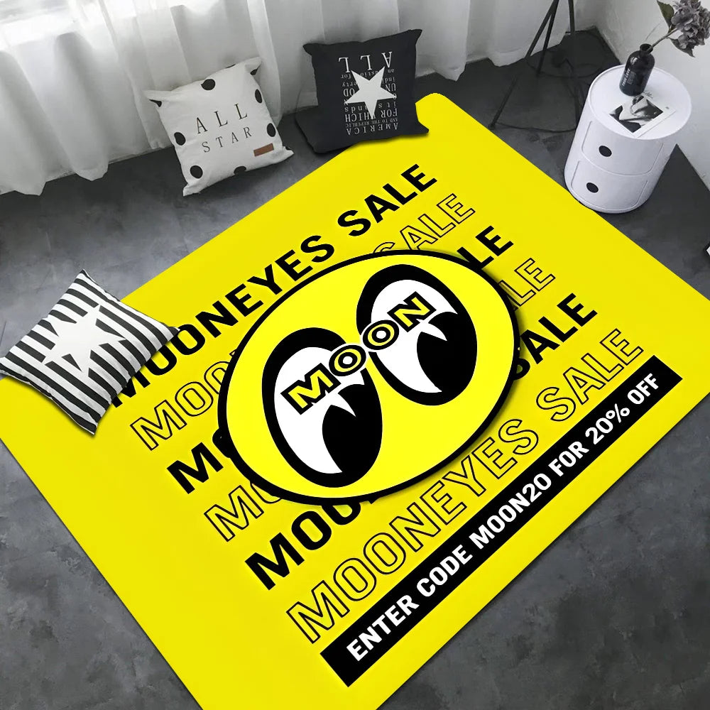 Mooneyes Door Mat Washable Non-Slip Living Room Sofa Chairs Area Mat Kitchen Welcome Doormat