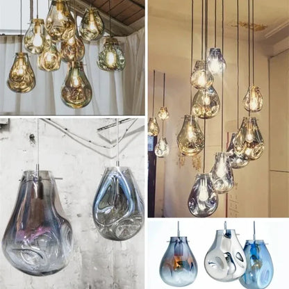 2026 Nordic Pocket Glass Chandelier Table Dining Kitchen Island Pendant Lights Minimalist Decor Lighting Suspension Design Fixtu