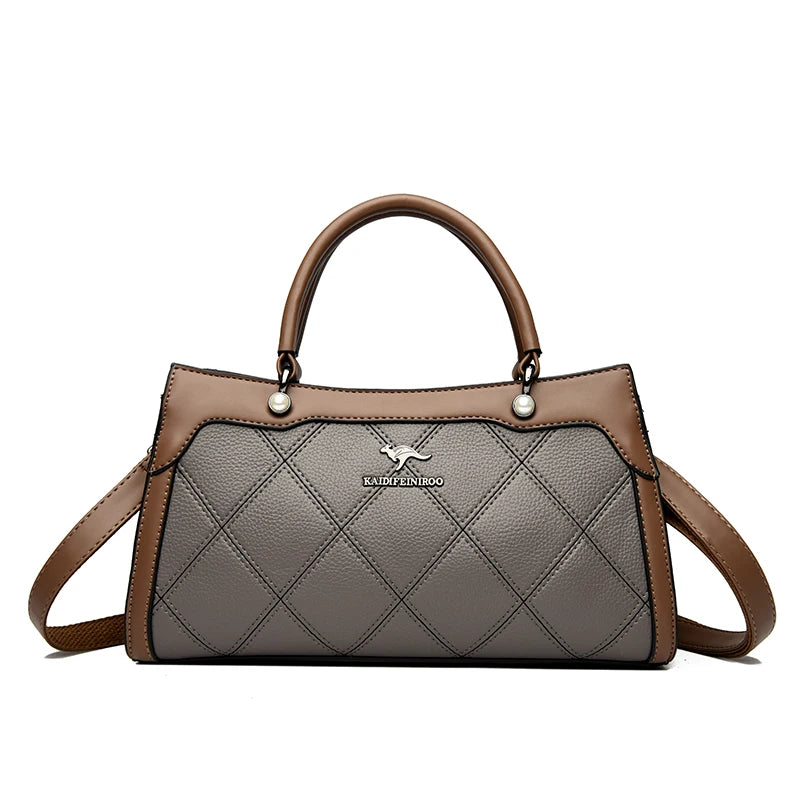 Top Quality Leather Hand Shoulder Bags for Women Luxury Handbags Women Bags Designer Casual Large Capacity Tote Bag Sac