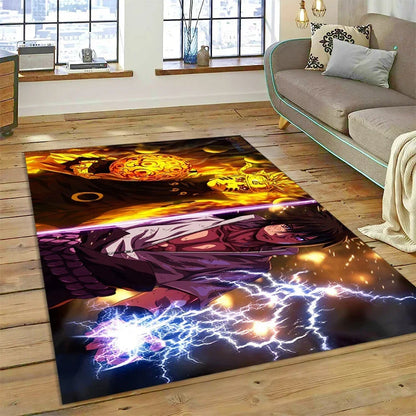 Cartoon 3D I-Itachi Japan Anime Carpet Rug for Living Room Bedroom Home Sofa Decoration,Kids Play Area Rug Non-slip Floor Mat