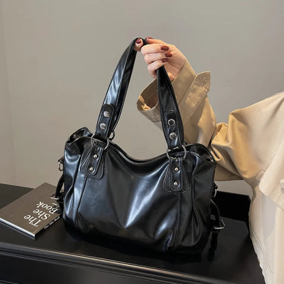 Soft Interior Compartment Shoulder Bags 2026 High Quality Contrasting Colors Bags for Women Fashion Zipper Pu Women's Handbags