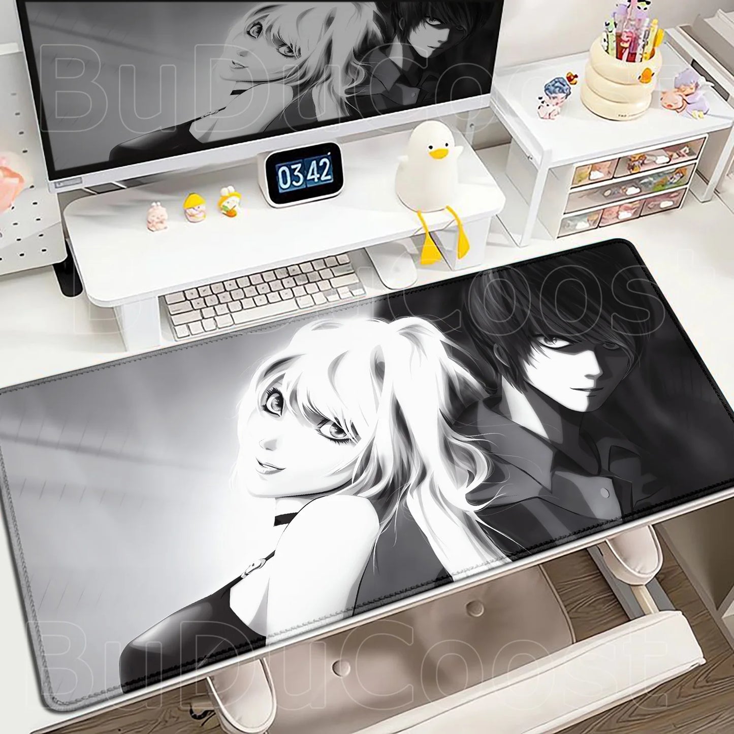 New Misa Amane Light Yagami Desk Mat Death Note Anime Mousepad Computer Gamers Lock Edge Mouse Pad Gaming E-sports Keyboard Pads