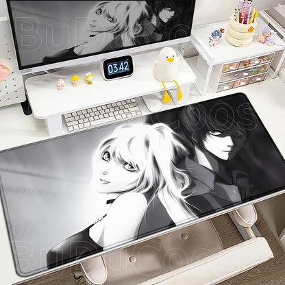 New Misa Amane Light Yagami Desk Mat Death Note Anime Mousepad Computer Gamers Lock Edge Mouse Pad Gaming E-sports Keyboard Pads