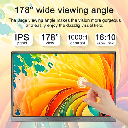 14inch Portable Monitor Touch Ultra-thin 1200P IPS USB-C HDMI External Second Screen for Laptop PC Cell Phone Switch PS4/5 Xbox