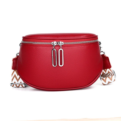 High Quality Cow Leather Women Shoulder Crossbody Bags 2023 Luxury Solid Genuine Leather Small Handbag Female Messenger Tote Sac
