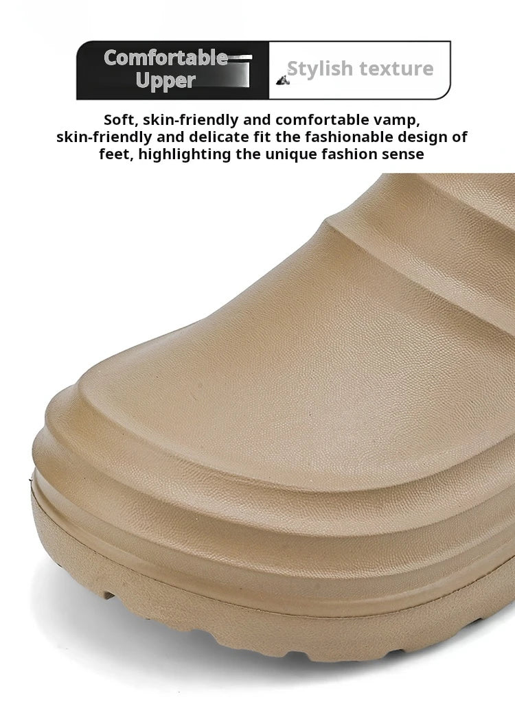Summer Chef Shoes Anti Slip and Oil Proof Work Shoes Lazy Slippers Casual Trendy Slipper One Step Fashion Garden Shoes For Beach