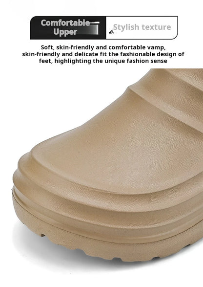 Summer Chef Shoes Anti Slip and Oil Proof Work Shoes Lazy Slippers Casual Trendy Slipper One Step Fashion Garden Shoes For Beach