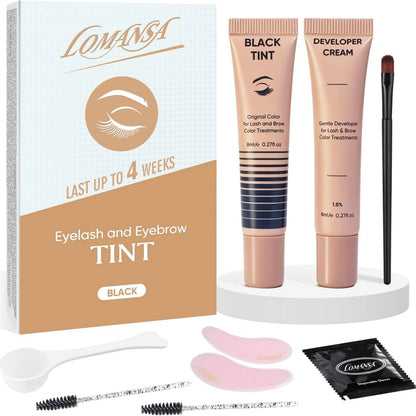 Lomansa New Lash Color Kit Eyelash Eyebrow Dye Tint Kit Brow Enhancer Mascara Lift Tinting Tattoo Eyes Makeup Tools