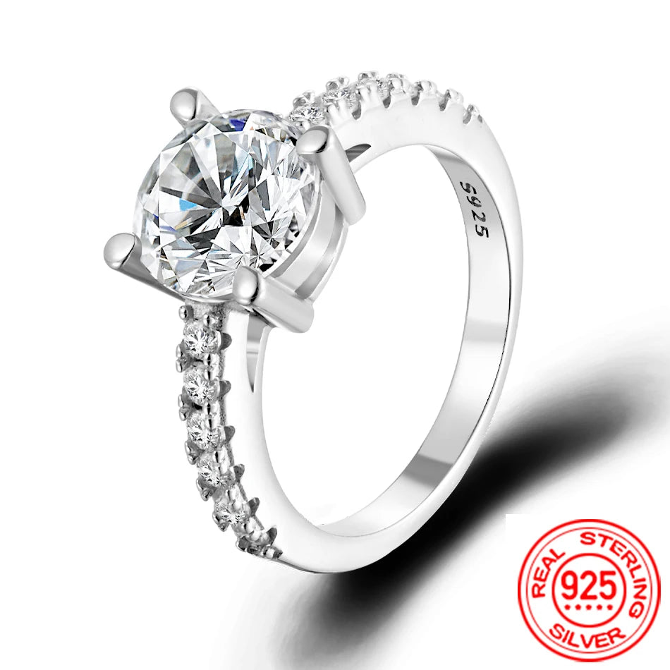 BLUEENCH D VVS1 Moissanite Rings for women Sparkling Diamond Bridal Sets with GRA s925 Sterling Sliver Plated 18k Eternity Band