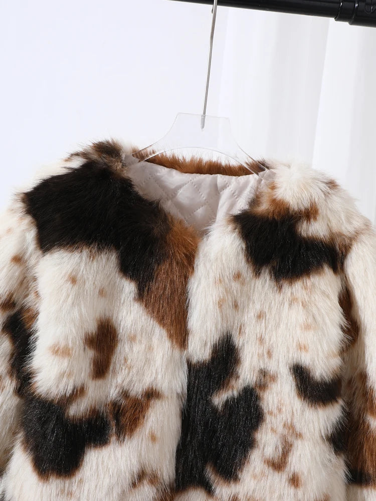 【Eco-Friendly Mink Fur Children's Outerwear】New Autumn and Winter Children's Faux Fur Coat, Featuring Top-Grade Synthetic Fur and Luxurious High-Low Texture Mink Craftsmanship, Offering a Light Luxury Feel Like Natural Fu