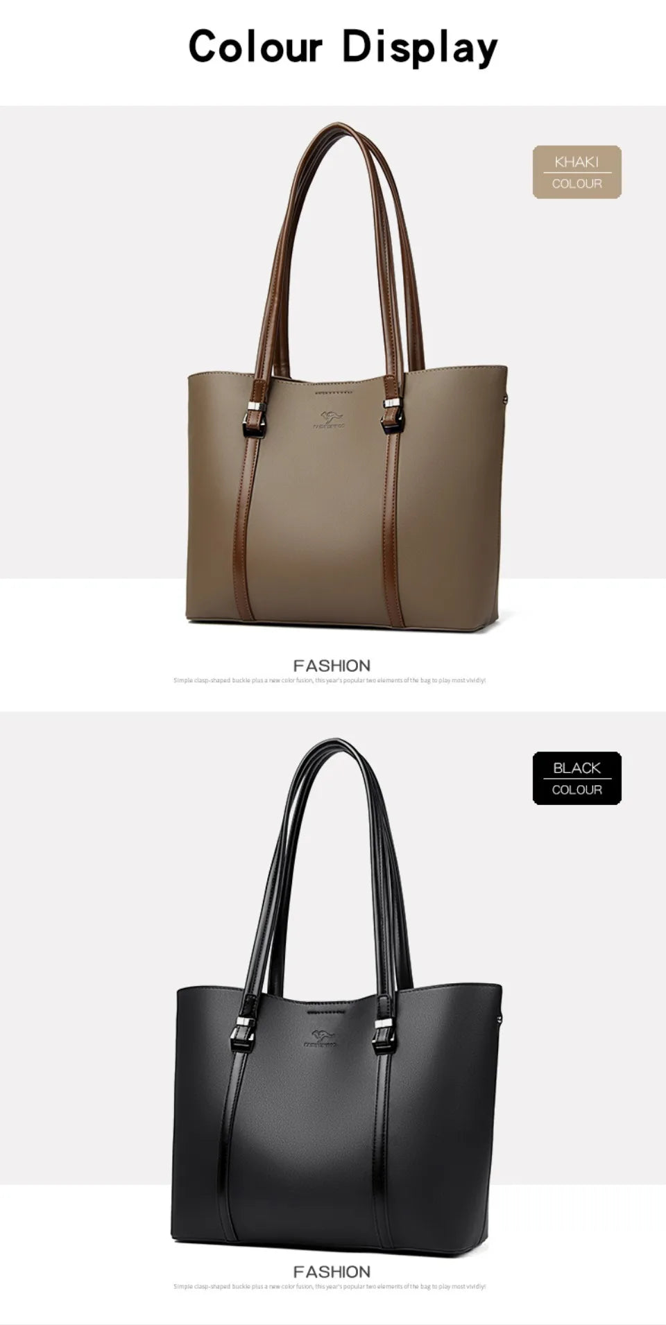 Large Capacity Shopping Bag for Daily Commuting Hand Bags Luxury Shoulder Bags High Quality Pu Leather Hnadbags Caual Tote Sac