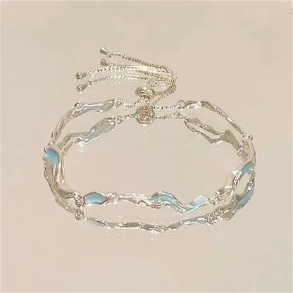 Elegant Crystal Flowers Bracelets For Women Girls Y2K Sweet Sparkling Zircon Floral Plant Chain Bracelet Luxury Wedding Jewelry