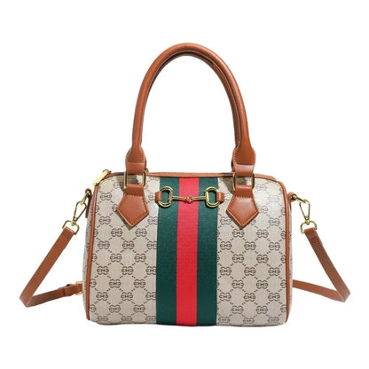 High-end Leather Diaper Bag for Ladies Vintage Fashionable Simple Commuter Backpack Business Mens Womens