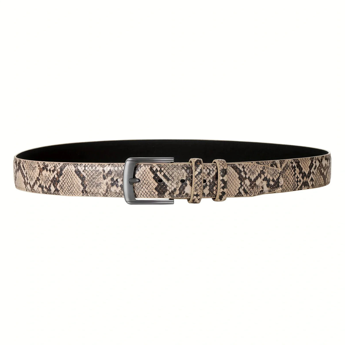 The new men's button-fastening belt is trendy, simple and elegant, and highly versatile. It is suitable for daily outings.