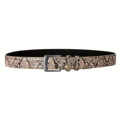 The new men's button-fastening belt is trendy, simple and elegant, and highly versatile. It is suitable for daily outings.