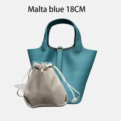 Women Bags Handbags Bucket Bag 18/22 Big Small Fashion Tote Bag Genuine Leather Luxury Quality Designers Lady Hand Bags