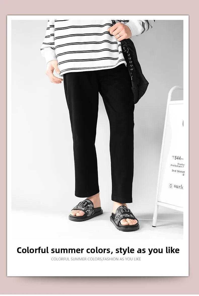 Summer 2026 Large Size Luxury Buckle Trendy Full Face Bread Slippers Retro Casual Beach Slippers Comfortable Roman Style Sandals