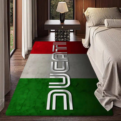D-Ducati Motorcycle LOGO Floor Mat Rectangle Anti-slip Home Soft Badmat Front Door Indoor Outdoor Mat Welcome Doormat