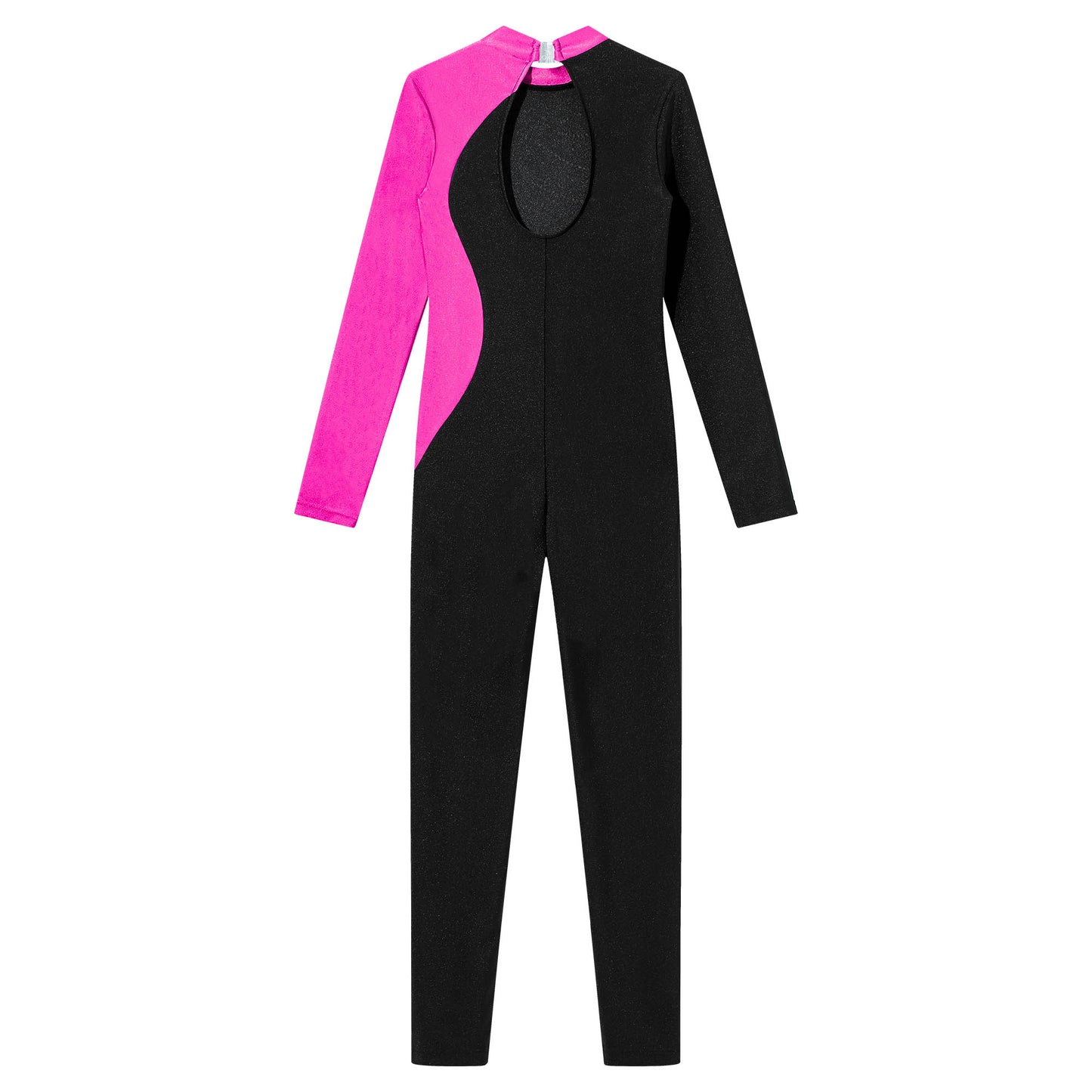 Kids Girls Long Sleeve Gymnastics Leotard Bodysuit Teens Gymnastics Jumpsuit for Girl Children Ballet Dance Costume Dancewear
