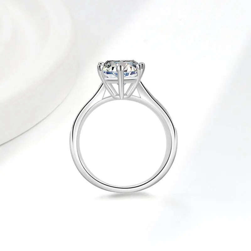BJXMOSO Real Moissanite 925 Sterling Silver Couple Ring for Women Man Wedding Jewelry Engagement Imitation Diamond Fashion Gifts