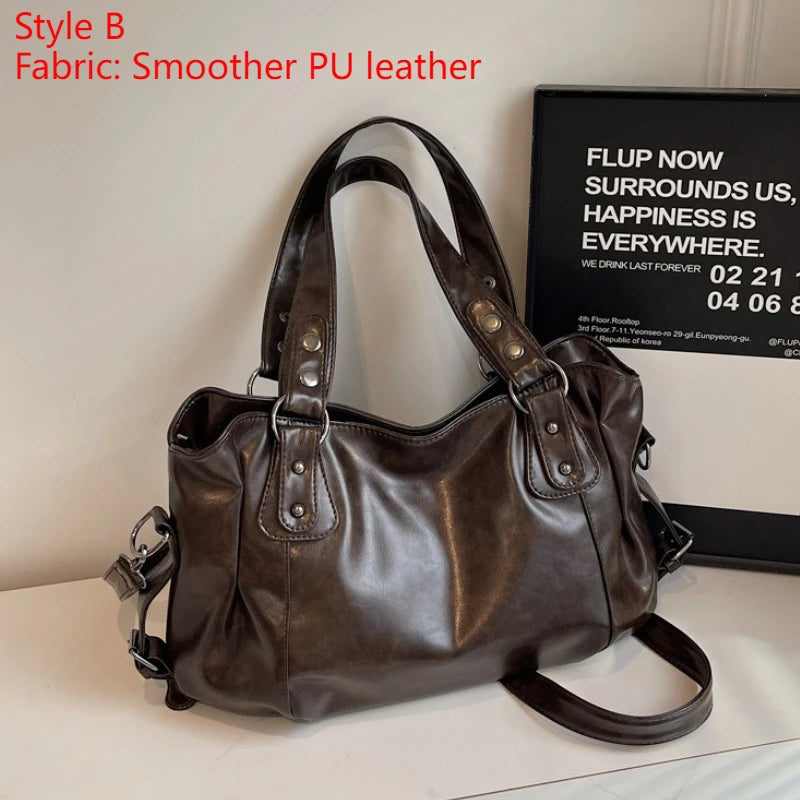 Soft Interior Compartment Shoulder Bags 2026 High Quality Contrasting Colors Bags for Women Fashion Zipper Pu Women's Handbags