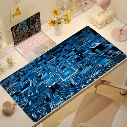 Mechanical Circuit Board Inside M-Motherboard  Mouse Pad Non-slip Thickened Large Writing Lockedge Gaming Cushion Office Student