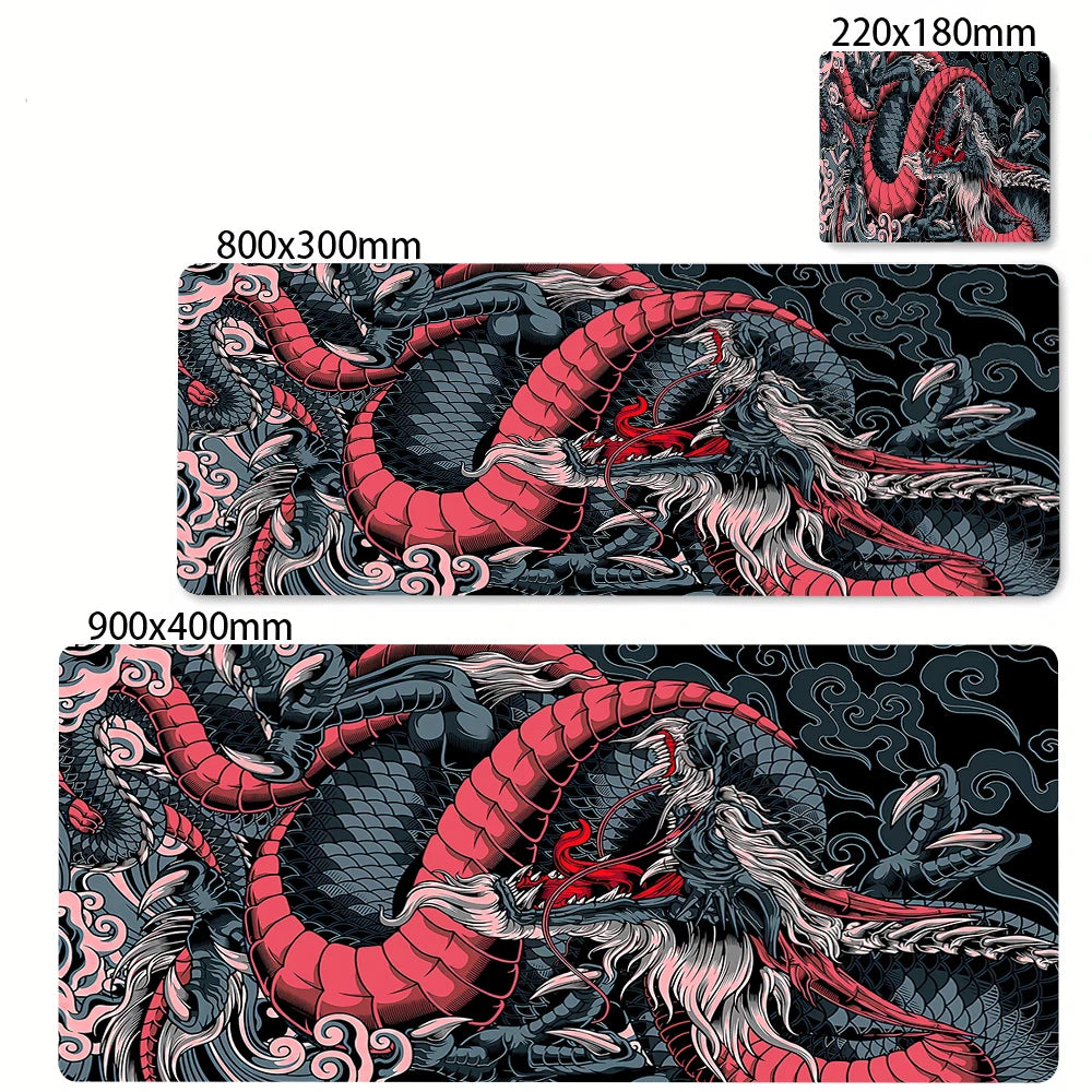 Gamer Mousepads Dragon Desk Mat 40x90cm Mouse Pad Office Pc Accessory Desk Pads Large Mousepad Keyboard Mouse Mats For Computer