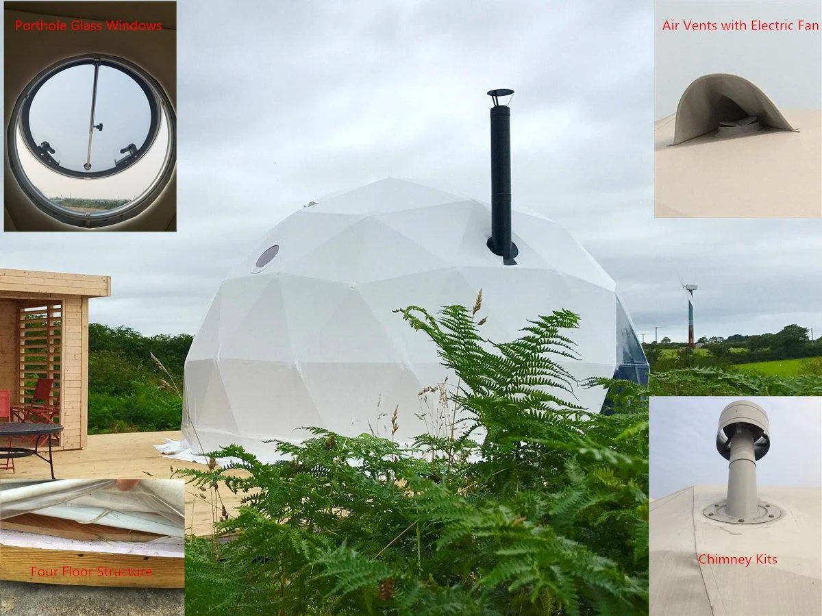Custom Made VIP Hotel Dome House Tent Luxury Resort Dome Tents for Glamping Events Geodesic Dome Tents