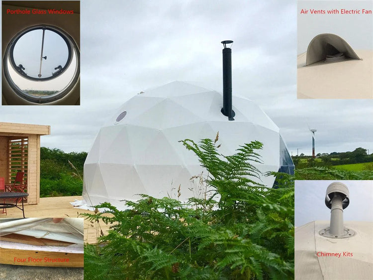 Custom Made VIP Hotel Dome House Tent Luxury Resort Dome Tents for Glamping Events Geodesic Dome Tents