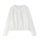 SENTUBILA Women's Summer Skirt 2026 Elegant Elastic Waist Sheen Flowy A Line Long Skirt for Woman Ladies Clothes 162QG4909