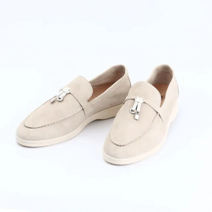 Not Logo Wholesale Women's Summer Round-Toe Rubber Stitching Adult Flats Sneakers