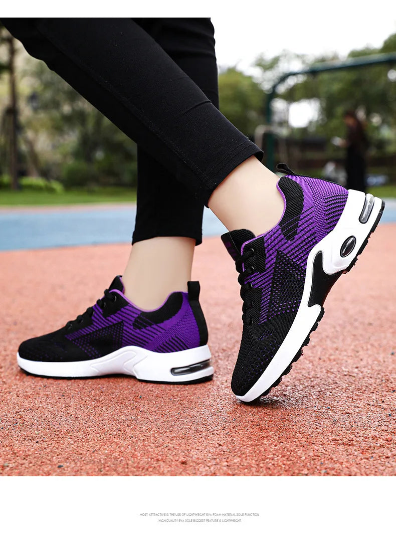 Women Platform Casual Sneakers Shoes Mesh Breathable Running Shoes Chunky Summer Sports Tenis Shoes 2025 Luxury Vulcanize Shoes