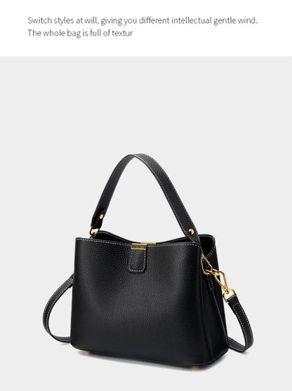 Genuine Leather Women's Bag Luxury Designer Shoulder Bag Large Capacity Cowhide Handbags High Quality Women Crossbody Bags