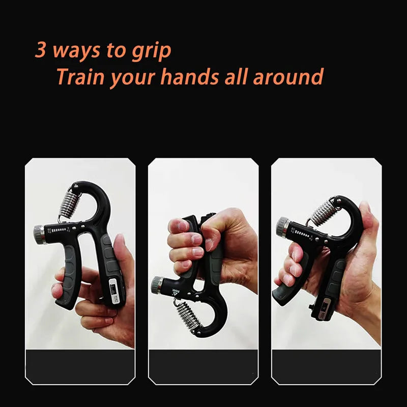 10-100kg Adjustable Hand Grip Strengthener Hand Grip Trainer With Counter Wrist Forearm And Hand Exerciser For Muscle Building