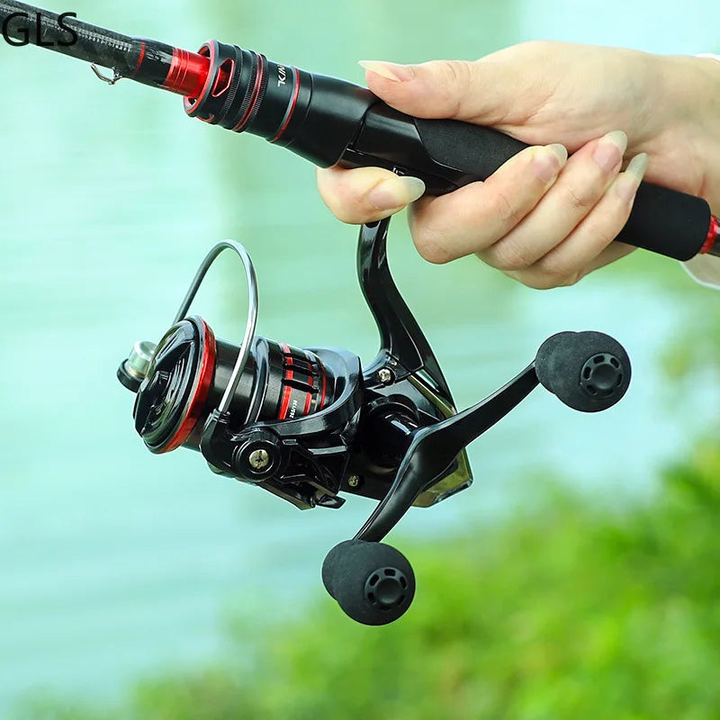 Left/Right Interchangeable Spinning Fishing Reel 5.2:1 Gear Ratio Metal Bearing Fishing Wheel Baitcasting Reel Carp Fishing