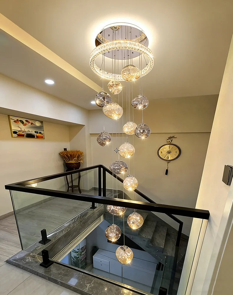Modern Stair chandelier Pendant lights indoor lighting Ceiling lamp hanging light led Chandeliers for living room indoor lightin