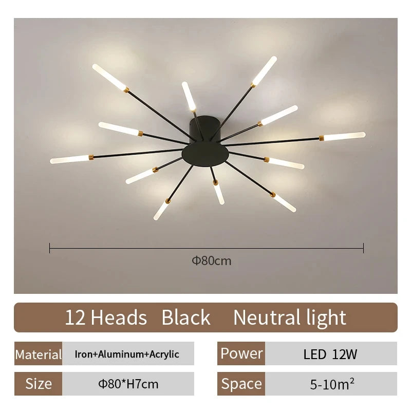 Modern LED Ceiling Lamp Living Room Dining Bedroom Ceiling Chandelier Lights Nordic Design Home Decor Indoor Lighting