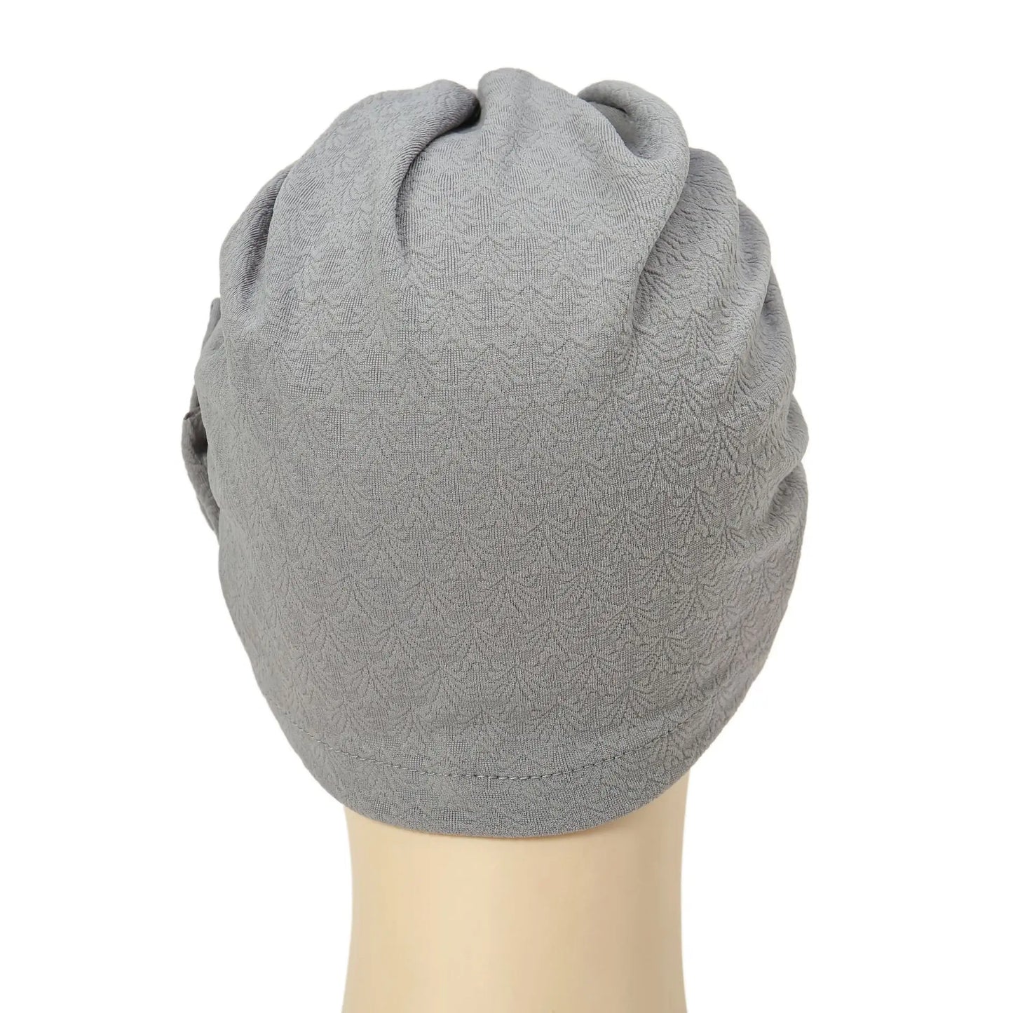 Solid Color Flowers Muslim Hijab Caps Beading Women Wrap Head Ramadan Ladies Fashion Headwear Turban Bonnet