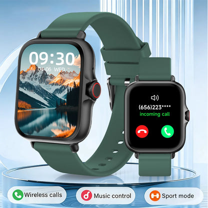New Smart Watch 1.83'' Waterproof Message Answer Call Sports Pedometer Sleep Monitoring Information Alerts For IOS&Android