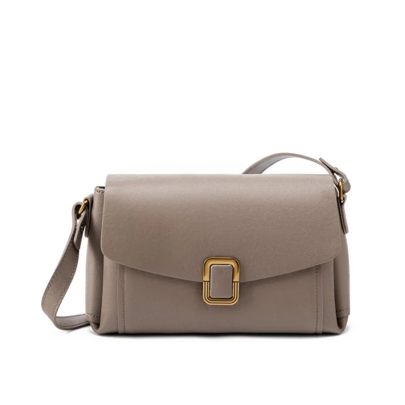 Women's Genuine Grade Cow  Leather Shoulder Crossbody Purse Bag Luxury Designer Ladies Underarm Bag Female Small Square Bag New