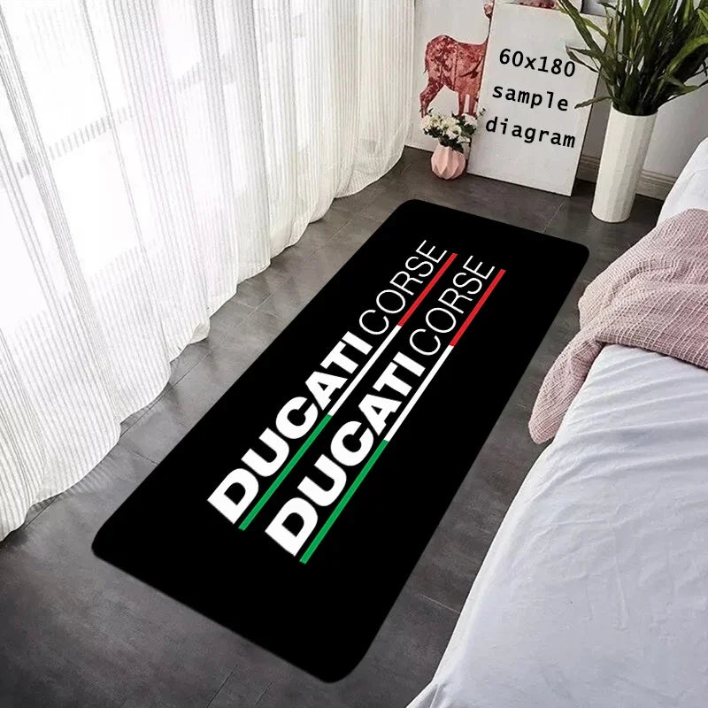 New Arrival Ducati Logo Motorcycle Floor Mat Non-Slip Garage Carpet for Bike