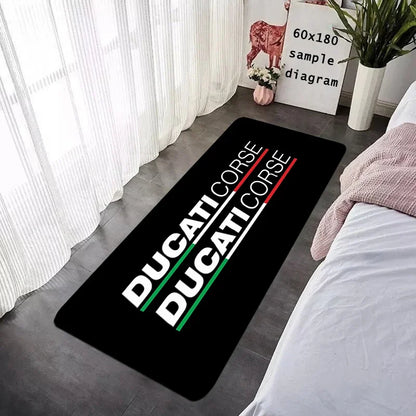 New Arrival Ducati Logo Motorcycle Floor Mat Non-Slip Garage Carpet for Bike
