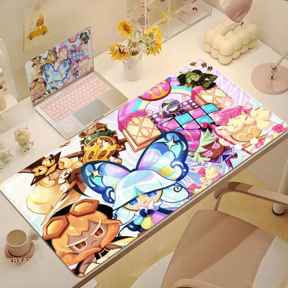 Anime Mousepad Cookie Run K-Kingdom MousePad Gaming Accessories Non-Slip Desk Mat Gamer Pc Cabinet Mouse Pad Laptop Carpet Mats