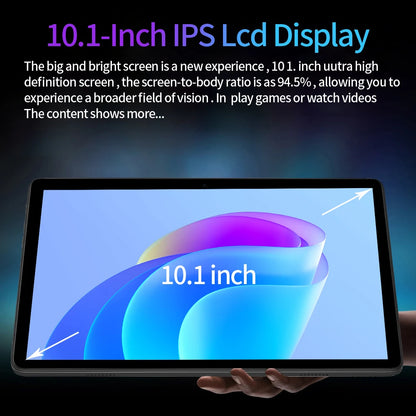 New 10.1 Inch Google Tablet Pc Octa Core 4GB RAM 64GB ROM Android Tablets Dual SIM Cards 3G Network Bluetooth Wifi 6000mAh
