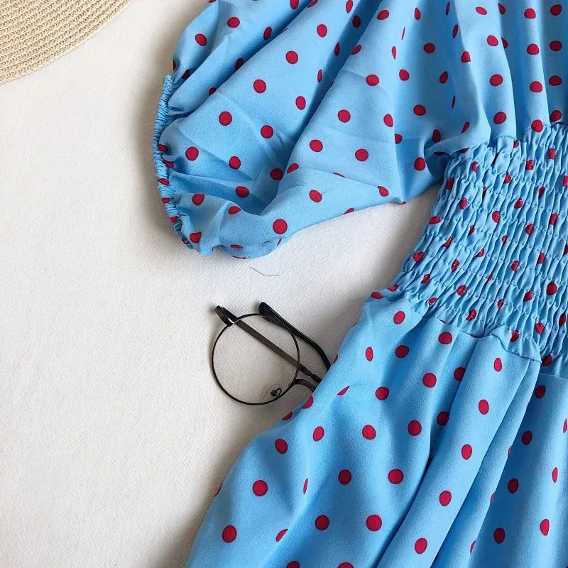 Jumpsuit Women Summer New Temperament Polka Dot V-neck High Waist Casual Wide Leg Jumpsuit Elegant Party One Piece Jumpsuits