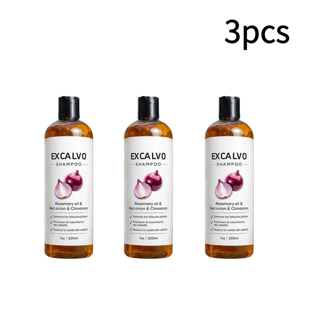 Rosemary Red Onion Shampoo 200ml Men's Thickening Nourishing Moisturizing Hair Care Oil-control for Dry Damaged Hair Daily Use