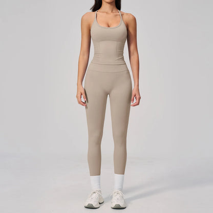 Fitness Suit 2PCS Women's Tracksuit Yoga Set Sports Outfits Gym Clothes Running Push Up Sportswear Female Workout Yoga Clothes