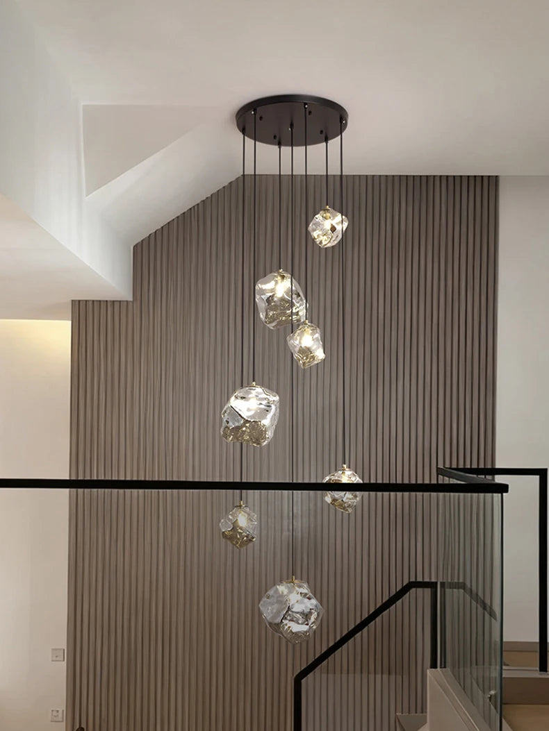 Modern Stair chandelier Pendant lights indoor lighting Ceiling lamp hanging light led Chandeliers for living room indoor lightin