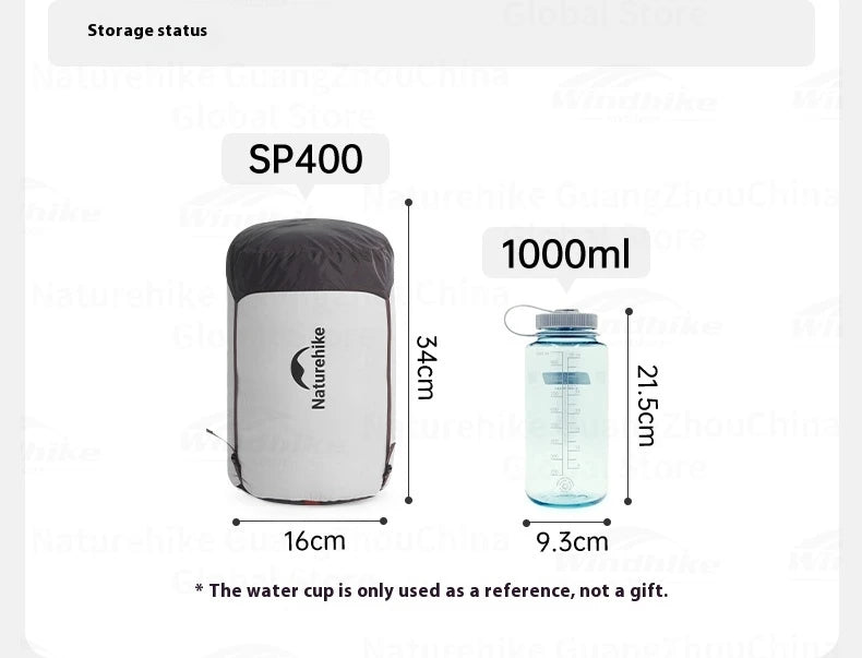 Naturehike Snowbird Mummy Sleeping Bag SP400/SP550/SP700/SP1000 for Outdoor Hiking Travel Winter Warm Duck Down Sleeping Bag